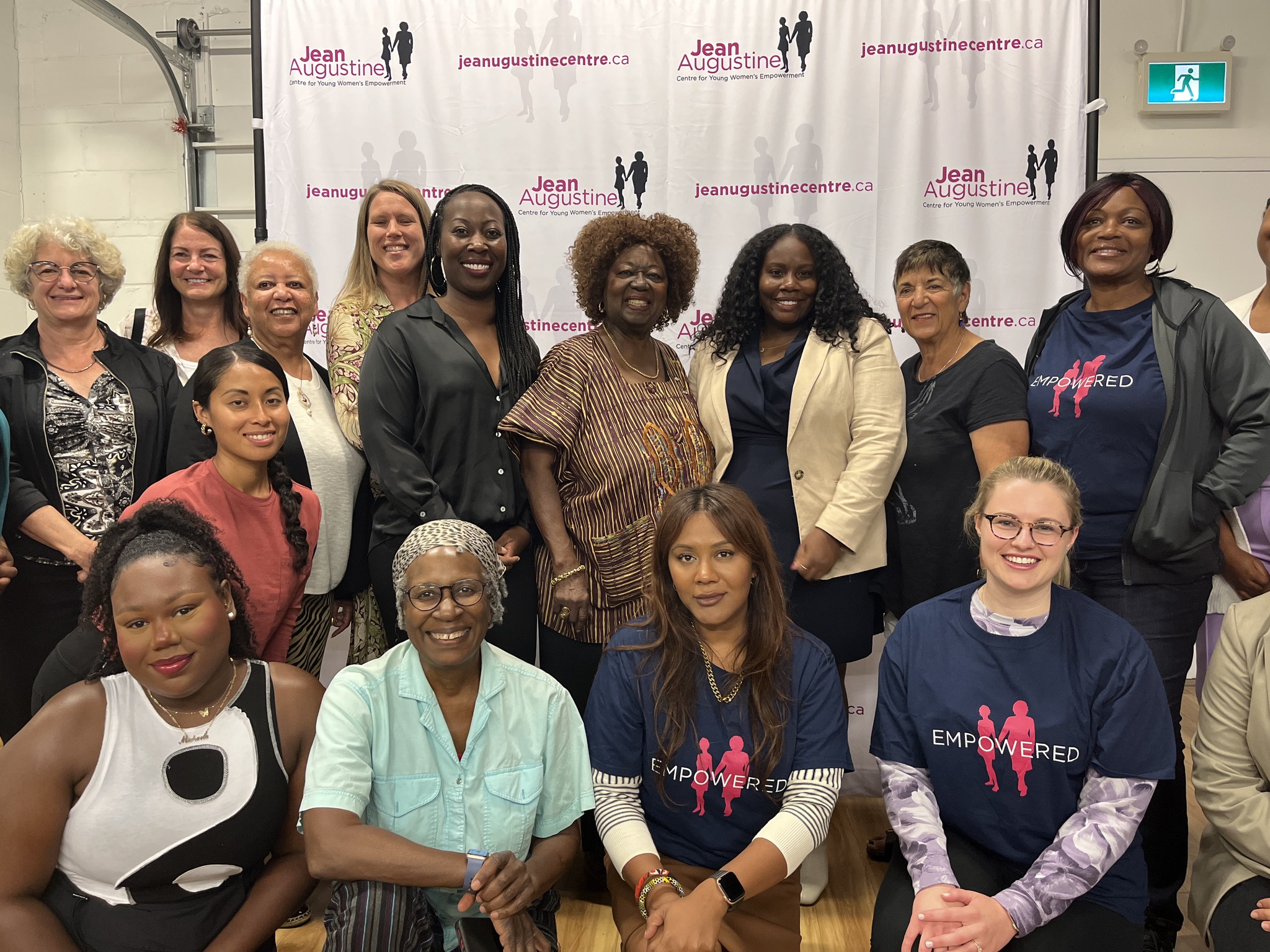 Jean with members of the JA Center